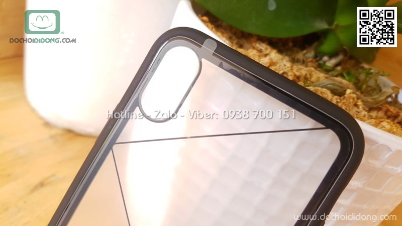 Ốp lưng iPhone X Nillkin Tempered lưng kính