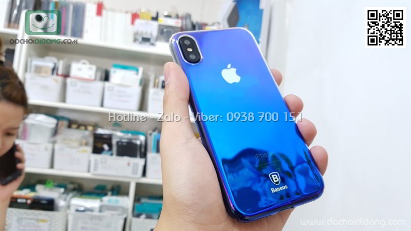 Ốp lưng iPhone X XS Baseus hào quang