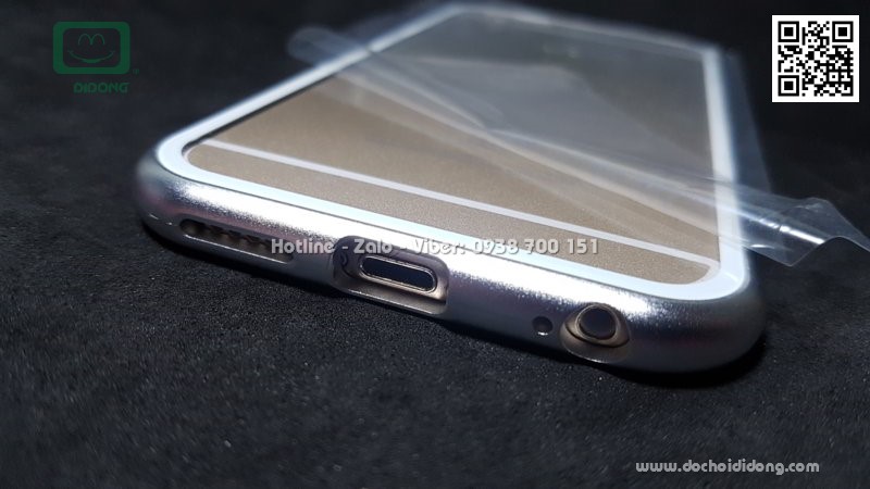 Ốp lưng nam châm iPhone 6 6S Likgus lưng kính trong