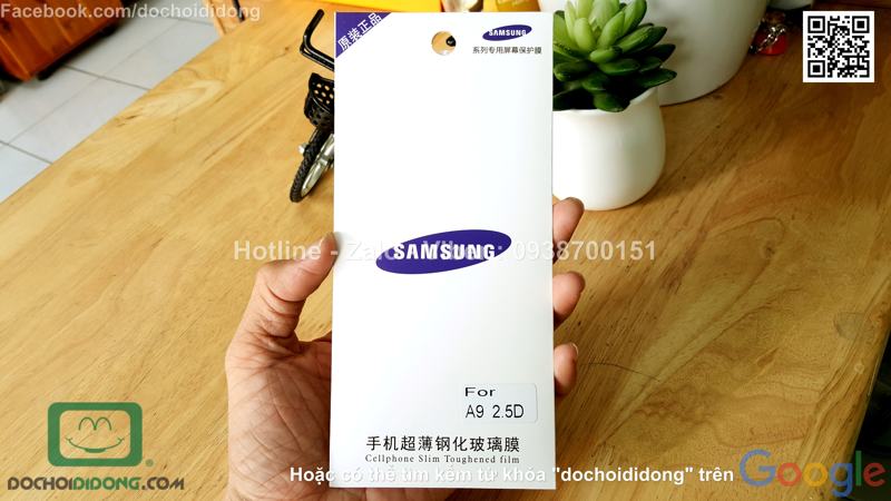 Miếng dán cường lực Samsung Galaxy A9 9H