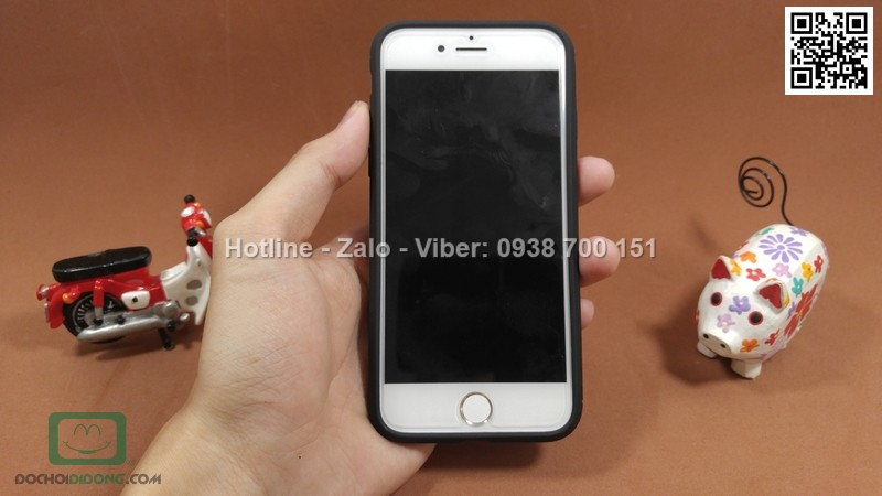 Ốp lưng iPhone 7 Likgus chống sốc vân kim loại