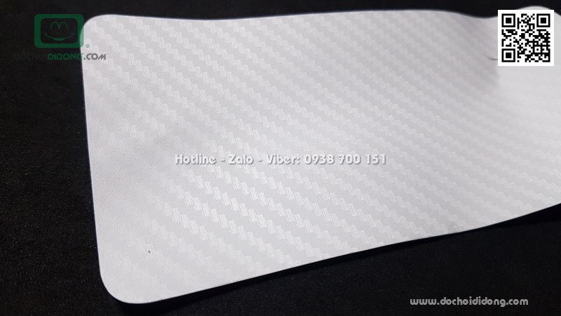 Miếng dán mặt lưng Xiaomi Mi 8 SE vân carbon