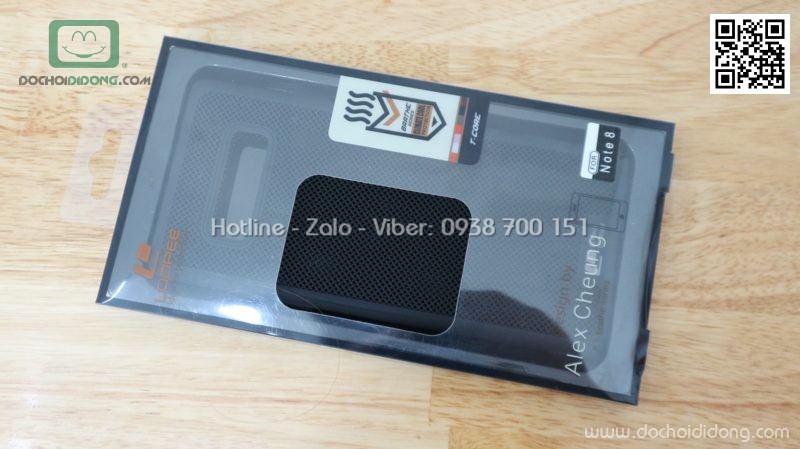 Ốp lưng Samsung Note 8 Loopee lưng lưới chống nóng