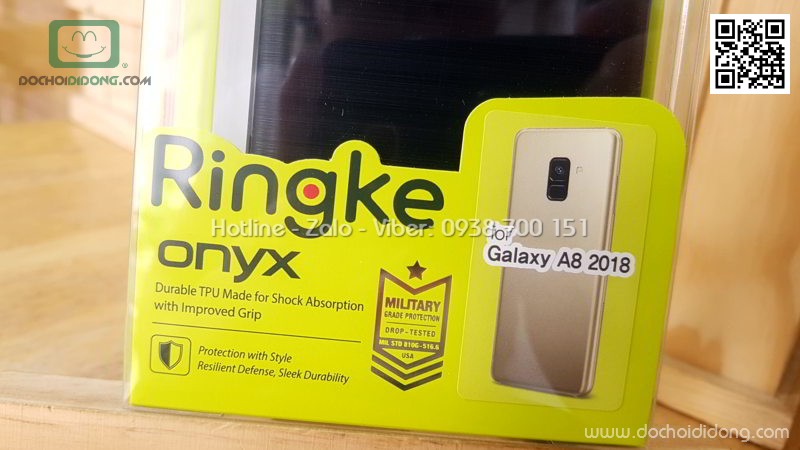 Ốp lưng Samsung Galaxy A8 2018 Ringke Onyx