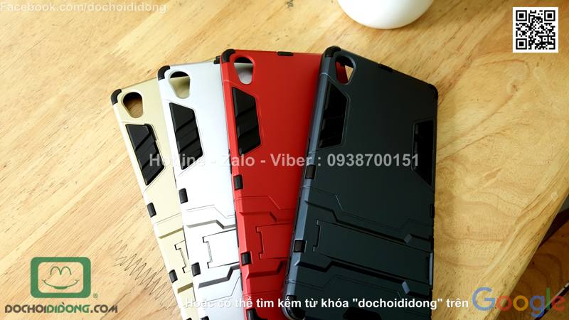 Ốp lưng Sony Xperia Z5 Premium Iron Man chống sốc có chống lưng