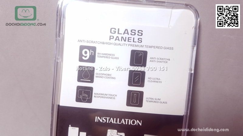 Miếng dán cường lực iPhone X Qii full cảm biến keo mềm