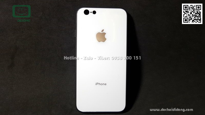 Ốp lưng iPhone 6 6S lưng nhựa giả kính