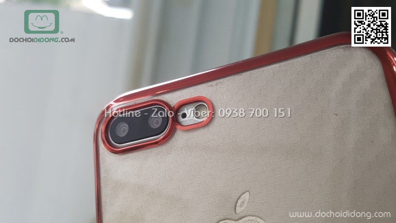 Ốp lưng iPhone 7 8 Plus Benks Magic Glitz dẻo trong viền màu