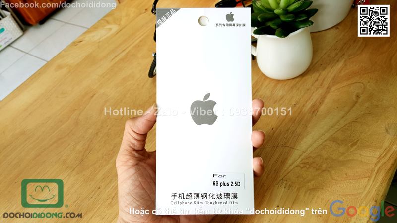 Miếng dán cường lực iPhone 6 6s PLus 9H