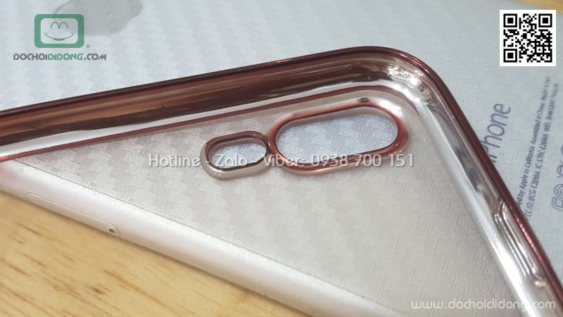 Ốp lưng iPhone 7 8 Plus Benks Magic Glitz dẻo trong viền màu