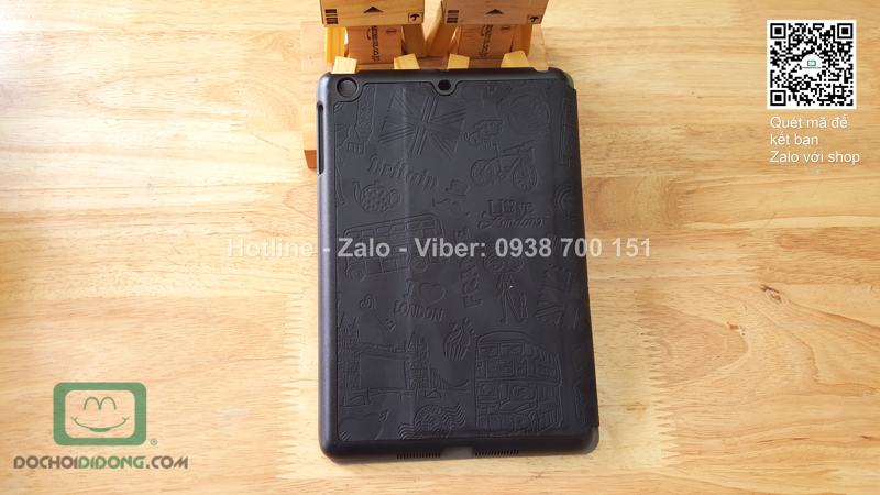 Bao da iPad mini 1-2-3 Kaku Paris vân chìm