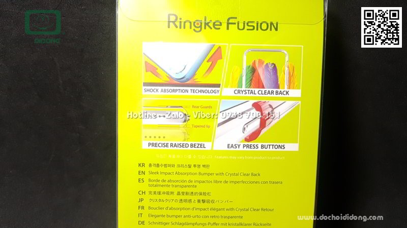 Ốp lưng Samsung A6 Plus 2018 Ringke Fusion