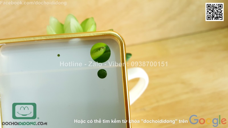 Ốp lưng HTC Desire 626 viền nhôm lưng tráng gương