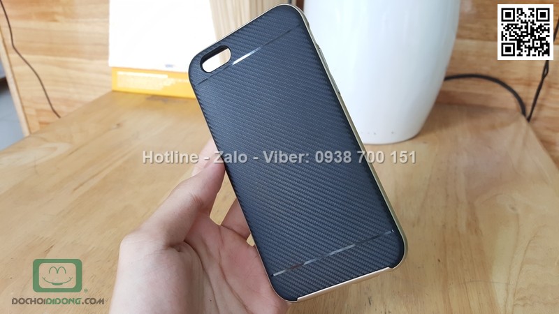 Ốp lưng iPhone 6 6s Likgus chống sốc vân carbon