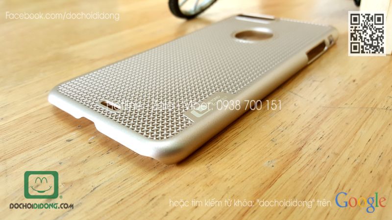 Ốp lưng iPhone 7 Plus Loopee lưng lưới chống nóng