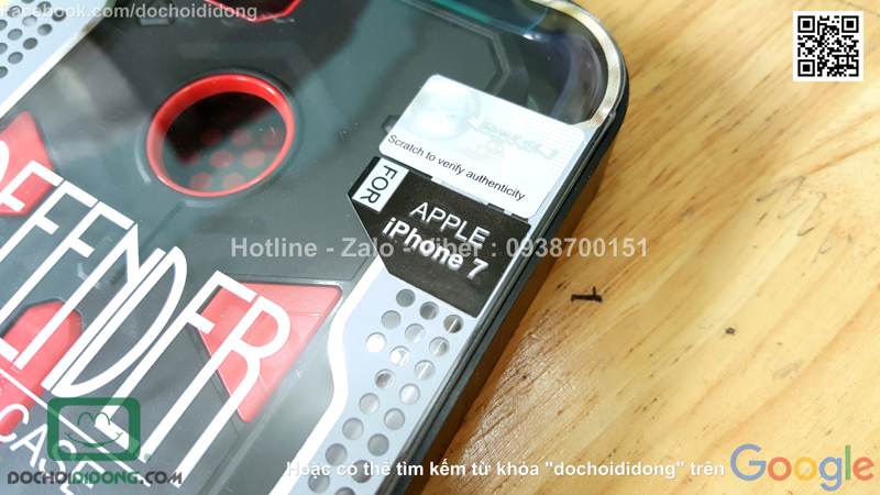 Ốp lưng iPhone 7 Nillkin Defender siêu chống sốc