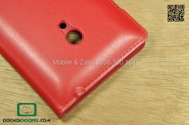 Flip cover Zenfone 5 da trơn cao cấp