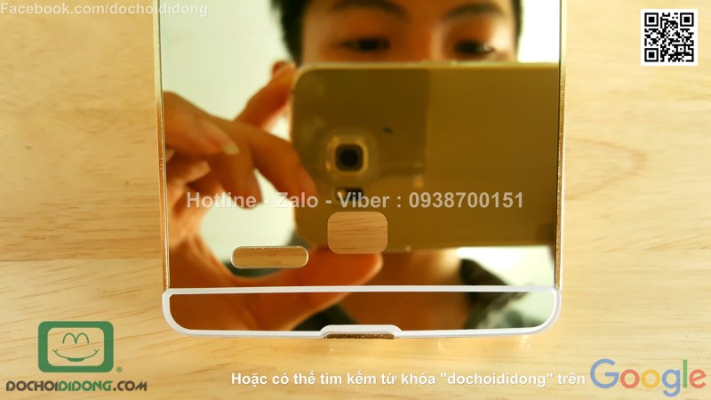 Ốp lưng LG G4 viền nhôm lưng tráng gương