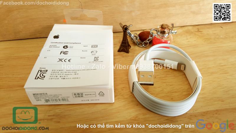 Cáp sạc Apple iPhone 8 Lightning chính hãng