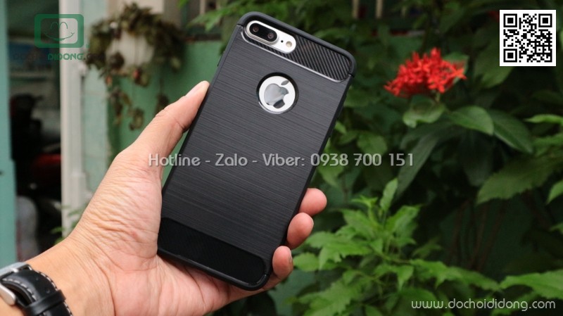 Ốp lưng iPhone 8 Plus Likgus chống sốc vân kim loại