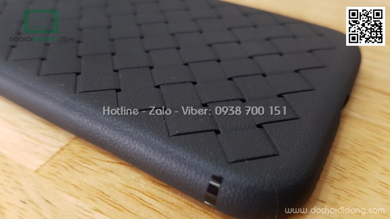 Ốp lưng iPhone X XS Zacase dẻo đan sọc thoát nhiệt