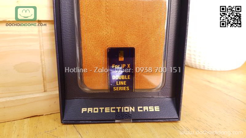 Ốp lưng iPhone X Mean Love lưng da chống sốc