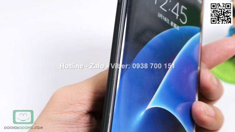 Ốp lưng Samsung Galaxy S7 Edge dẻo nhám đen siêu mỏng bảo vệ camera