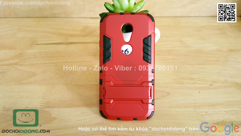 Ốp lưng Motorola Moto G Gen 2 Iron Man chống sốc có chống lưng