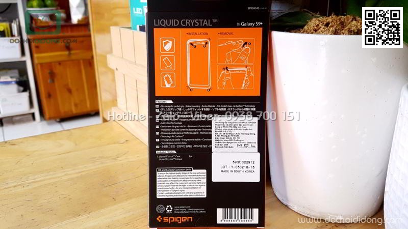 Ốp lưng Samsung S9 Plus Spigen Liquid Crystal