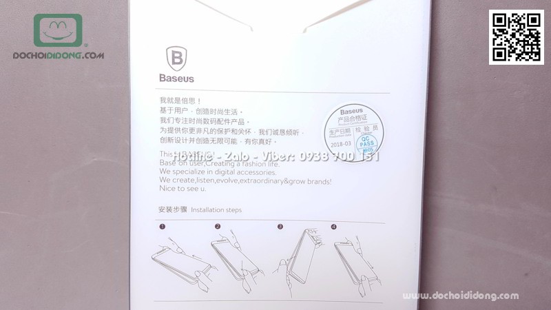 Ốp lưng iPhone 7 8 Plus Baseus Glitter trong suốt viền màu