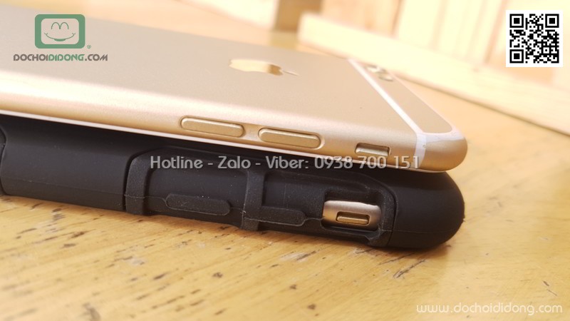 Ốp lưng iPhone 6 6S 7 8 siêu chống sốc kèm đế đeo lưng