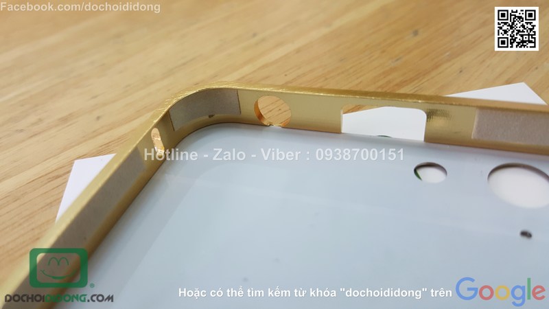 Ốp lưng Lenovo K5 Plus viền nhôm lưng tráng gương