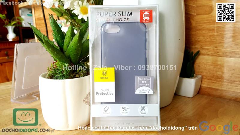 Ốp lưng iPhone 7 Baseus Slim Case