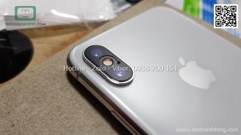 Miếng dán cường lực camera iPhone X Benks 9H 0.15mm