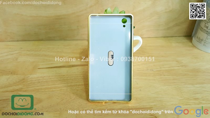 Ốp lưng Vivo Y51 viền nhôm lưng tráng gương