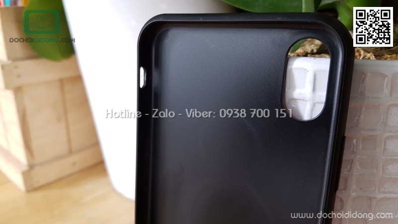 Ốp lưng iPhone X Hojar lưng kính cường lực viền mềm