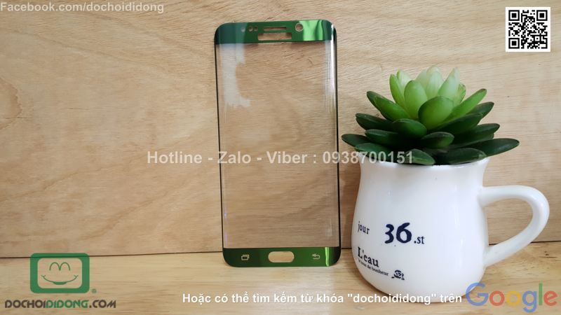 Miếng dán cường lực Samsung Galaxy S6 Edge Plus KYK 9H full màn hình