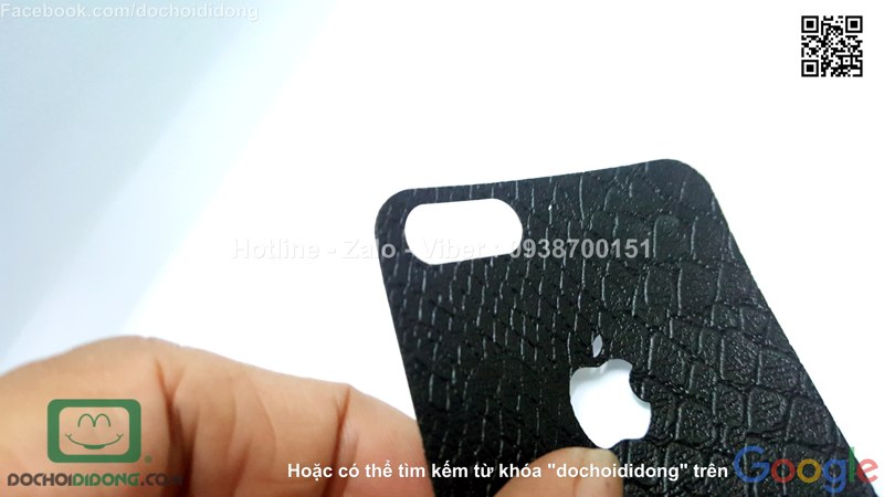 Miếng dán da mặt sau iPhone 5 5s SE iSen