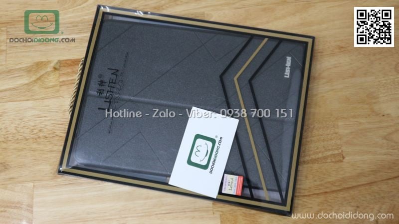 Bao da iPad 5 6 7 8 Lishen vân nhám lưng dẻo