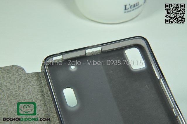 Bao da Lenovo A7000 ( K3 Note ) Mofi da trơn cao cấp