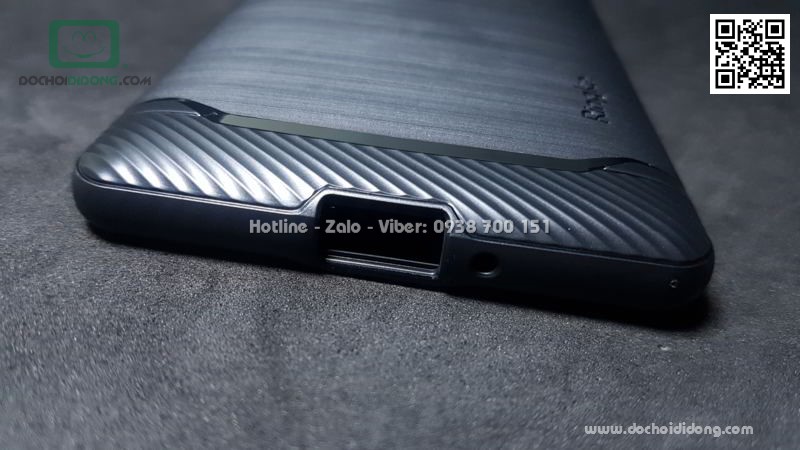 Ốp lưng Sony XZ2 Ringke Onyx vân kim loại