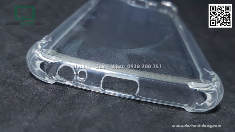 Ốp lưng Samsung A6 Plus 2018 Zacase dẻo trong viền màu chống sốc