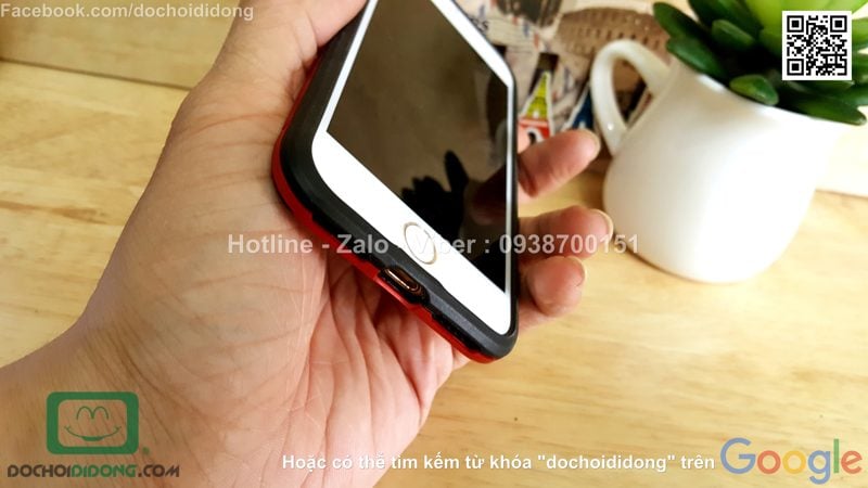 Ốp lưng iPhone 8 Iron Man chống sốc có chống lưng