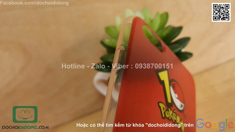 Ốp lưng iPhone 6 6s Plus Pokemon Go dẻo viền trong