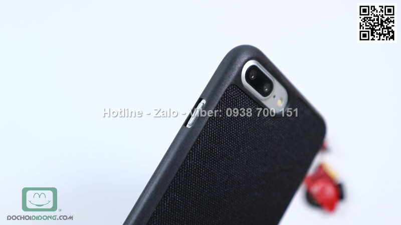 Ốp lưng iPhone 7 Plus dẻo vân vải bố