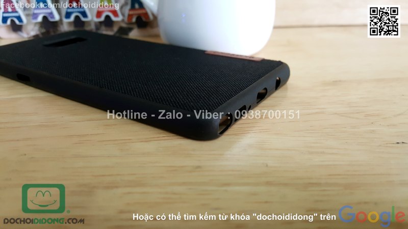 Ốp lưng Samsung Galaxy Note 7 dẻo vân vải bố