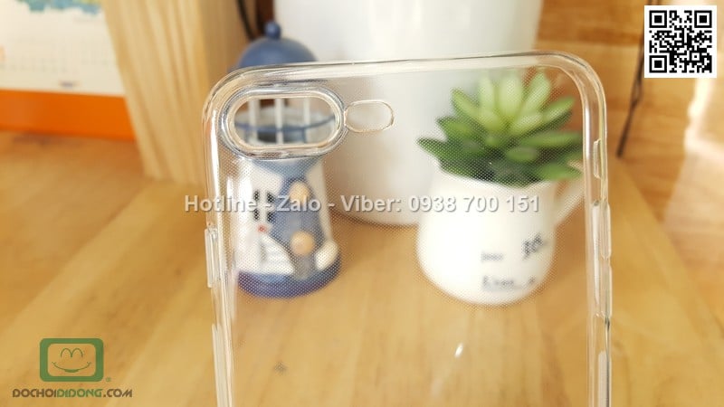 Ốp lưng iPhone 8 Plus Ou dẻo trong siêu mỏng