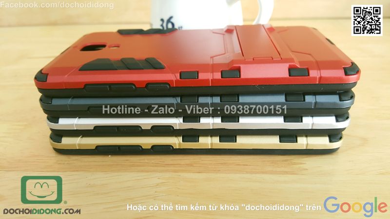 Ốp lưng Xiaomi Mi4 Iron Man chống sốc có chống lưng