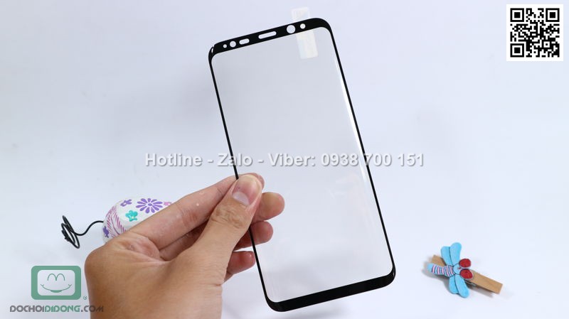 Miếng dán cường lực Samsung Galaxy S8 Plus Baseus 3D chính hãng