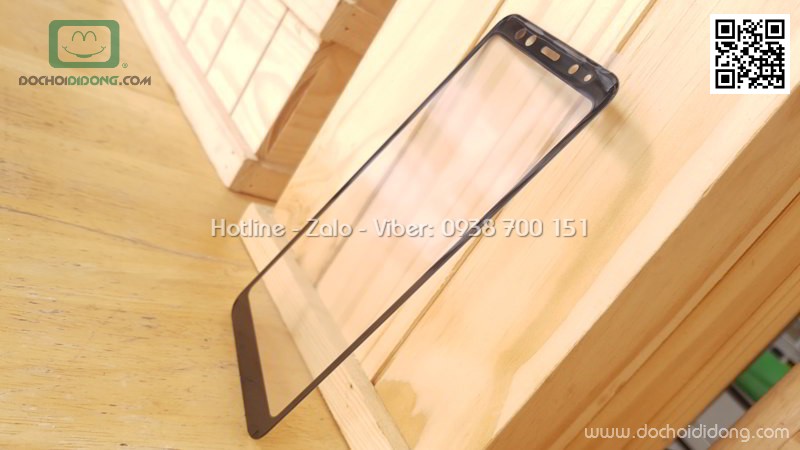 Miếng dán cường lực Samsung A8 2018 full màn hình 5D